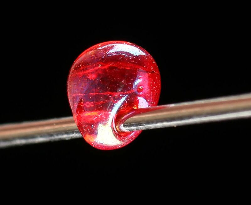Hareline Tyers Glass Beads Red / Midge