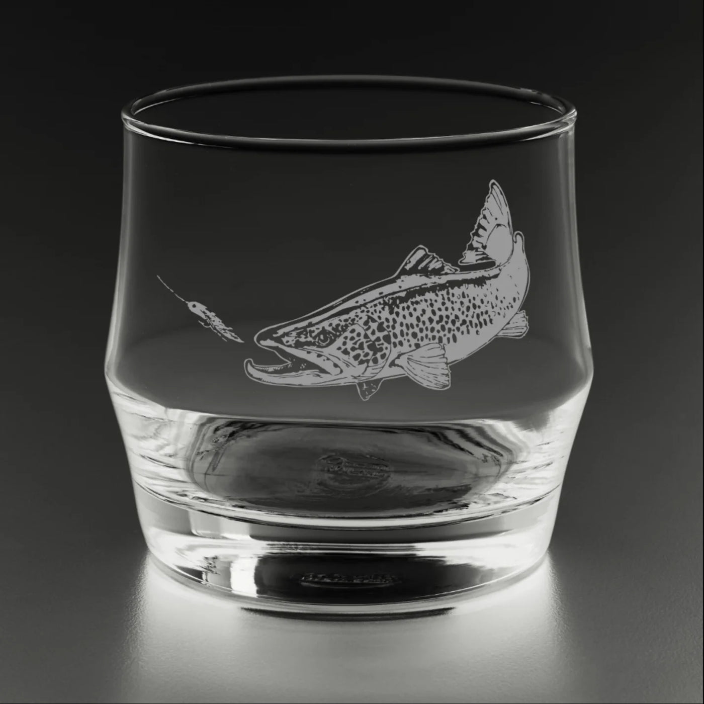 Rep Your Water Etched Rocks Glass