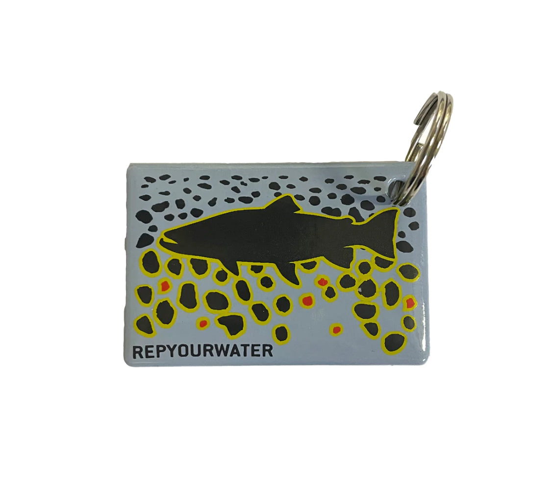 Rep Your Water Trout Flank Key Ring