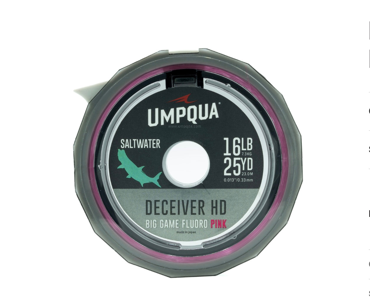 Umpqua Deceiver PINK HD Big Game Fluoro Tippet