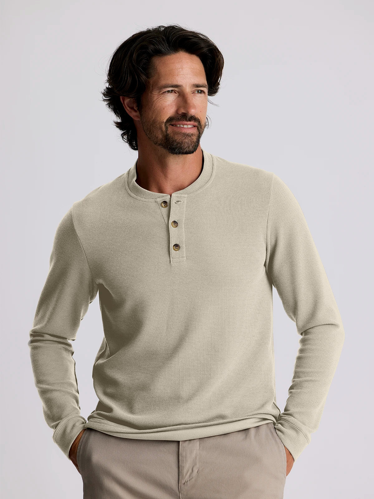 Free Fly Men’s Waffle Long Sleeve Henley