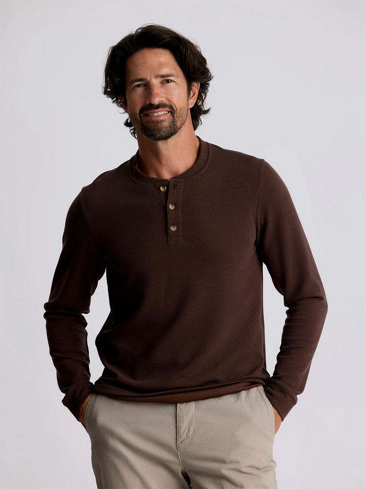 Free Fly Men’s Waffle Long Sleeve Henley