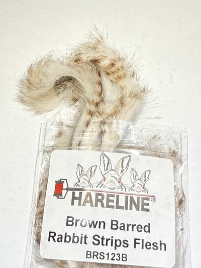 Hareline Brown Barred Rabbit Strips