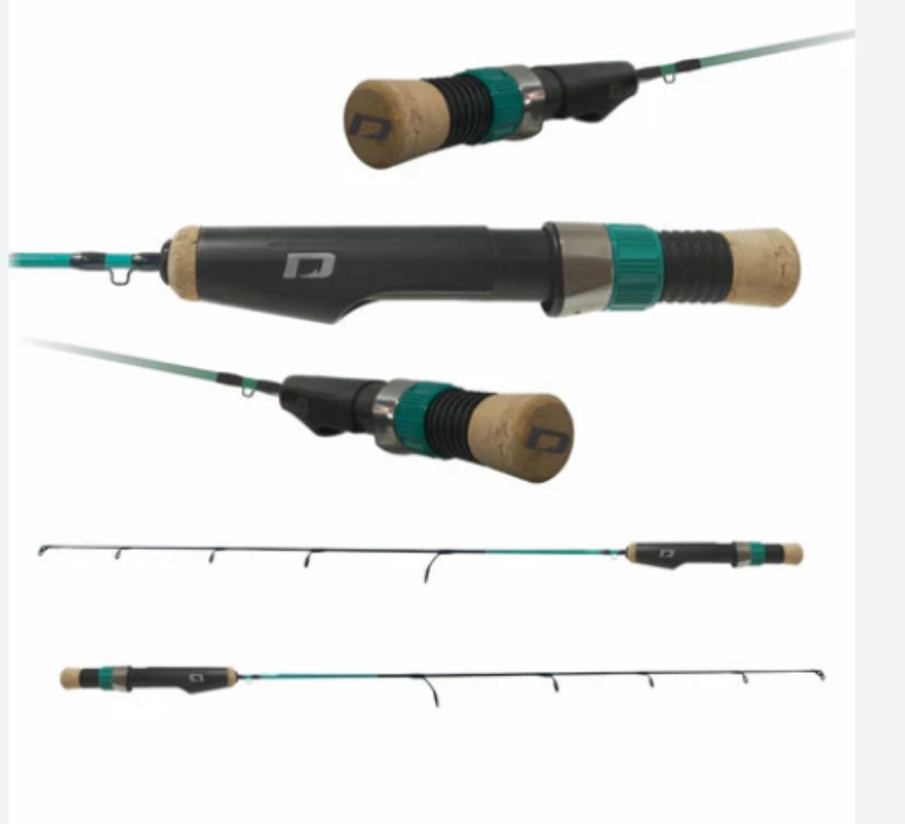 cornhuskers ice fishing pole Dynamic Ice Fishing Rods – Cutthroat Anglers