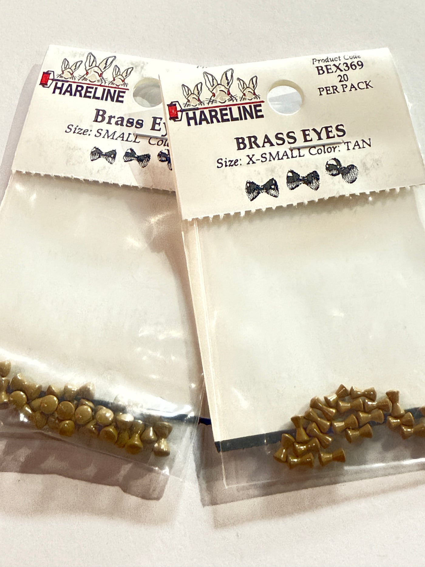Hareline Dubbin Painted Brass Eyes