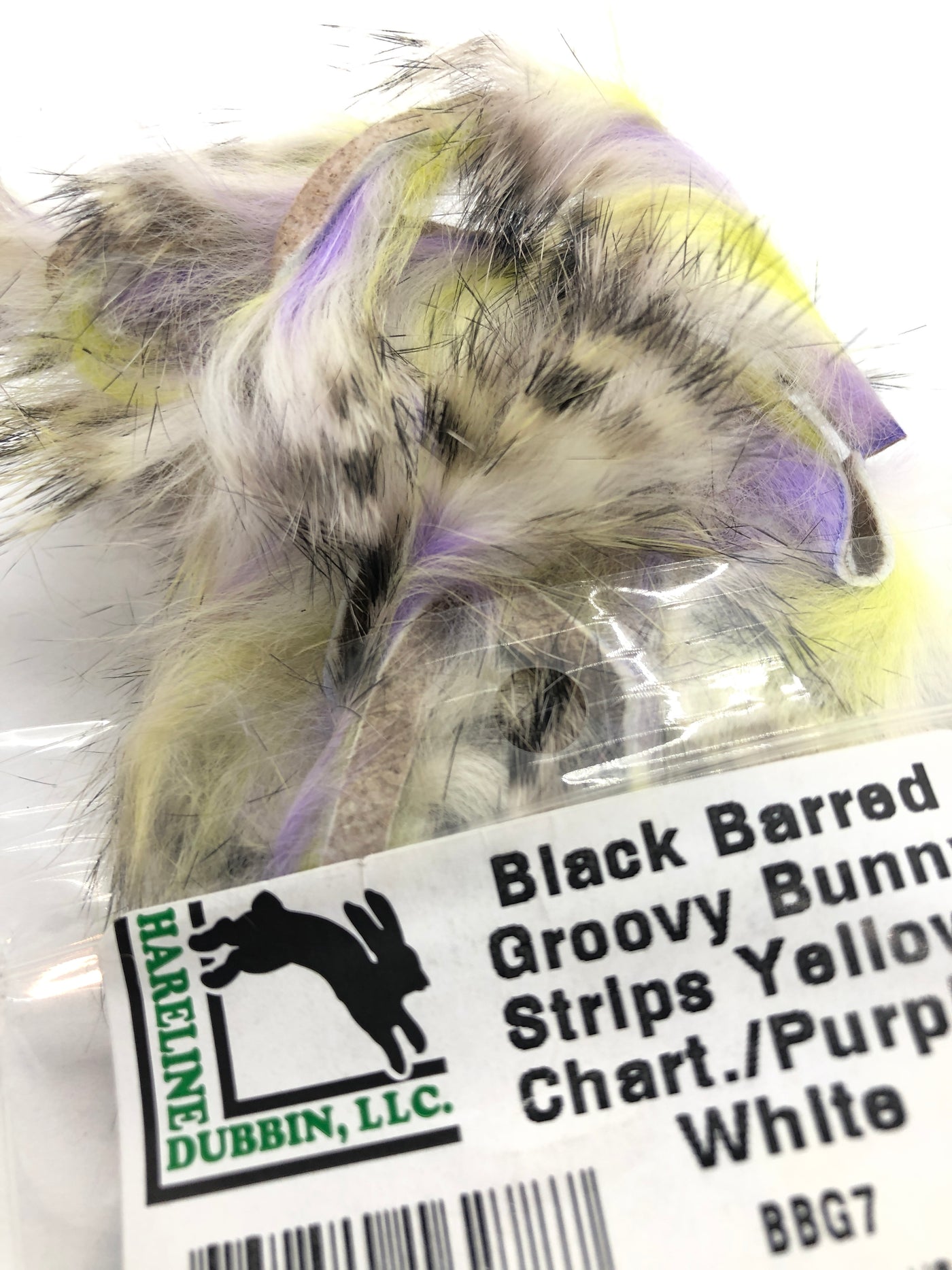 Hareline Black Barred Groovy Bunny Strips
