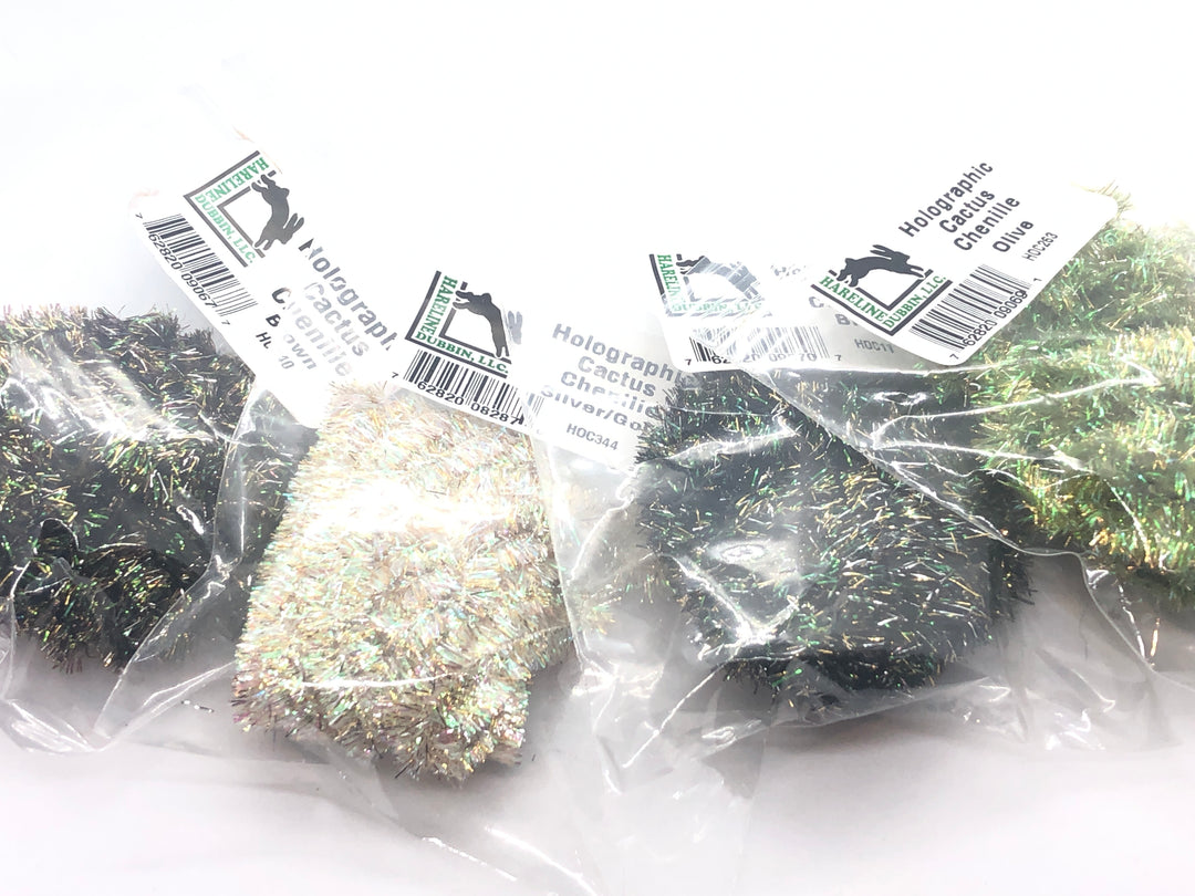 Hareline Dubbin Holographic Cactus Chenille – Cutthroat Anglers