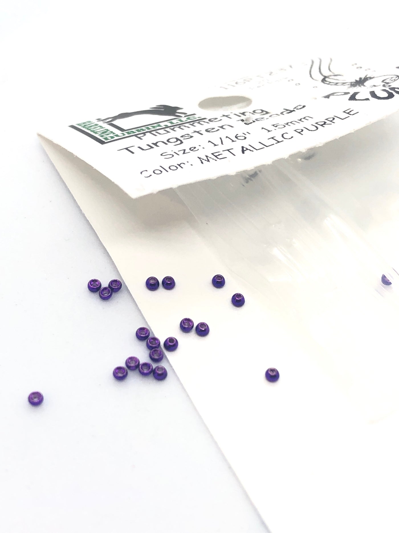 Hareline Dubbin Plummeting Tungsten Beads Metallic Purple